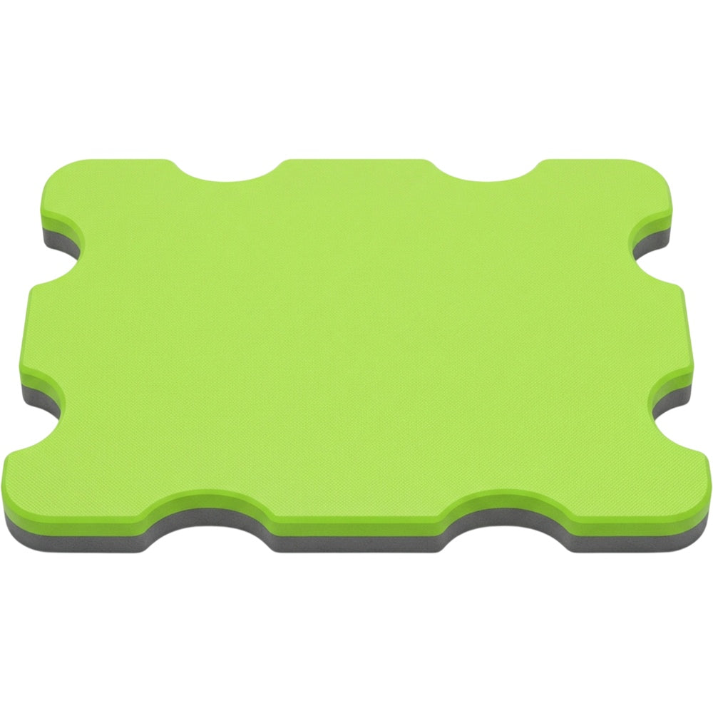 Kvoa Rectangular Swim Training Board 44 x 30 cm Lime Eight Side Recesses - Product view