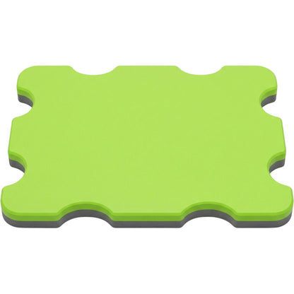 Kvoa Rectangular Swim Training Board 44 x 30 cm Lime Eight Side Recesses - Product view