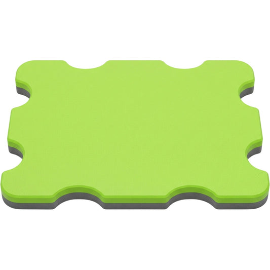Kvoa Rectangular Swim Training Board 44 x 30 cm Lime Eight Side Recesses - Product view