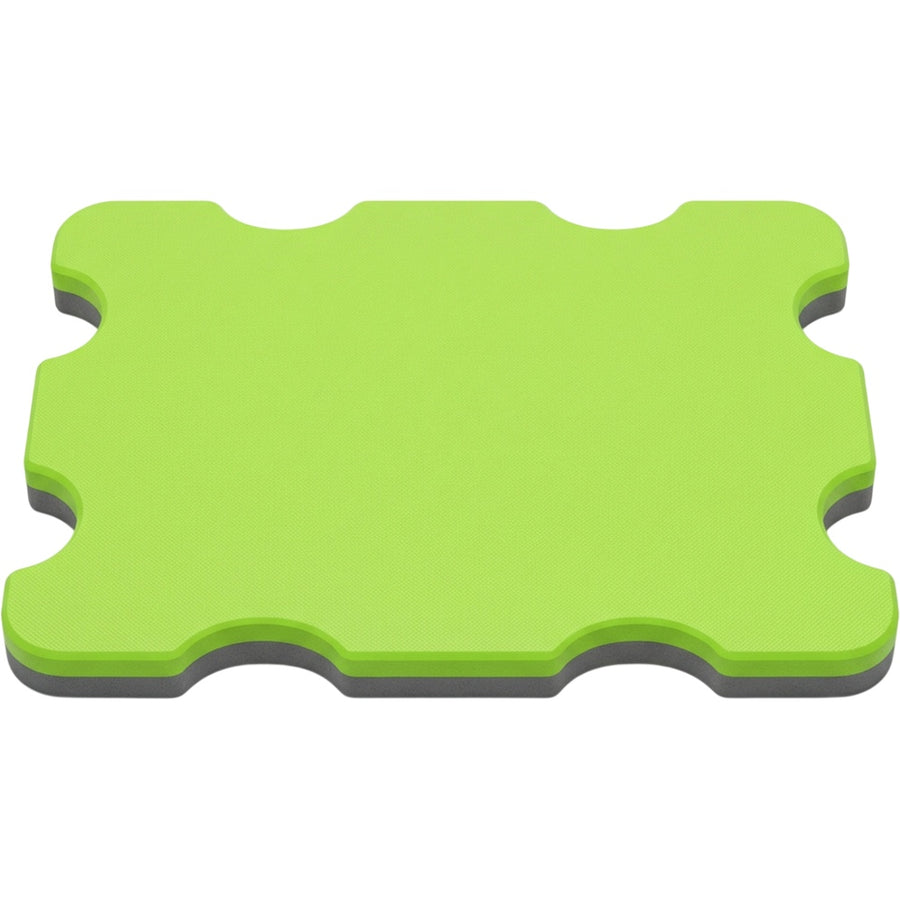Kvoa Rectangular Swim Training Board 44 x 30 cm Lime Eight Side Recesses